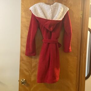 🌈 Victoria's Secret Red Robe with White Hood